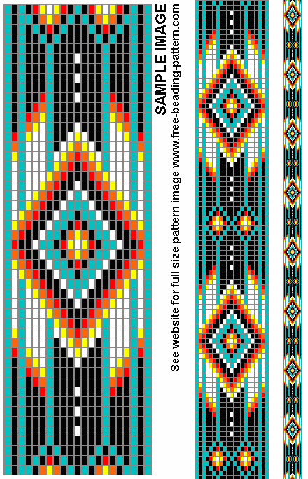 Belt bead pattern for Native American Regalia | Crafts | Pinterest ...