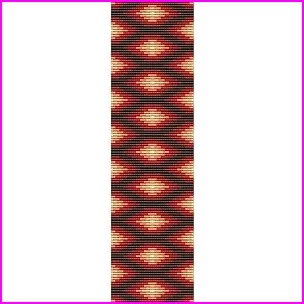Native American Rug #8 Loom Cuff Bracelet Bead Pattern ...