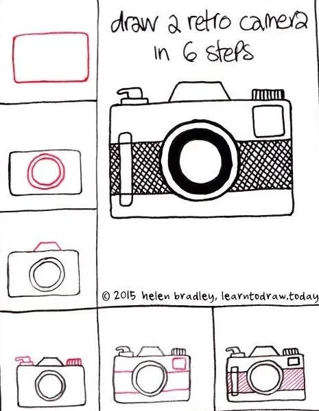 How to Draw a Retro Camera