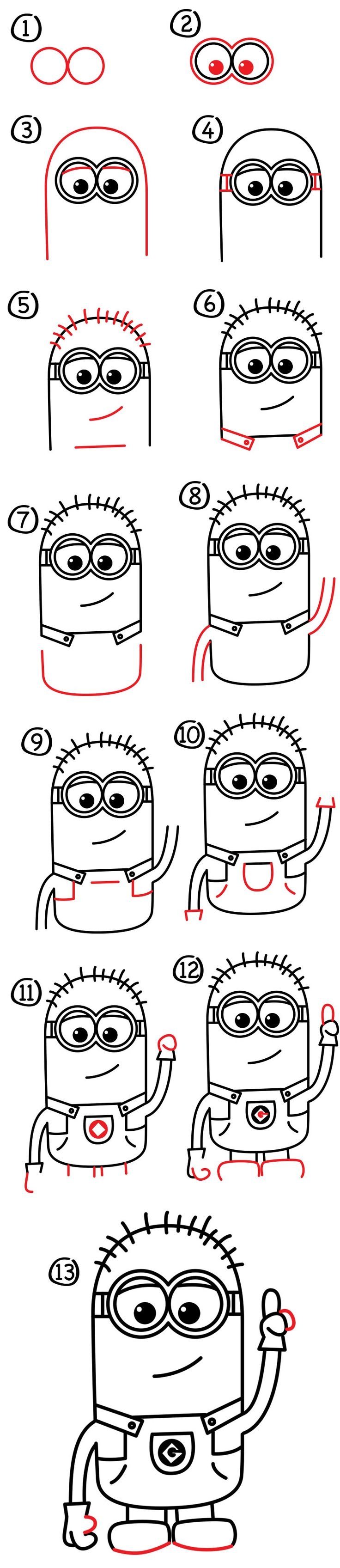 How to Draw Minions Step by Step Easy