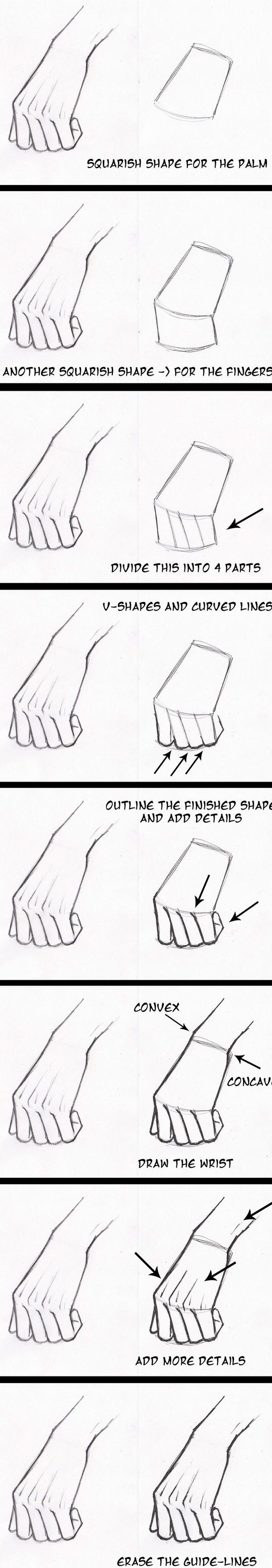 How to Draw Hands Step by Step