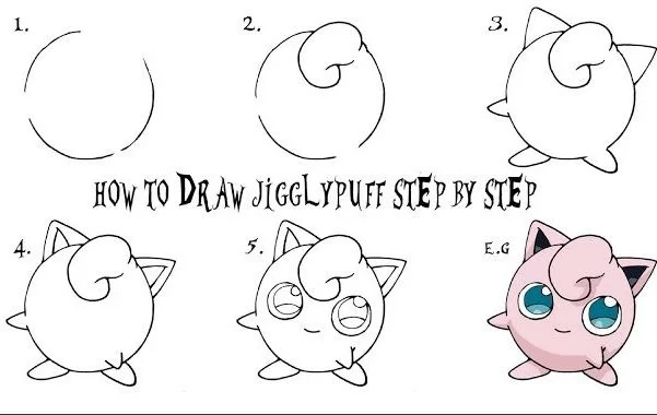 How to Draw Jigglypuff Step by Step Easy