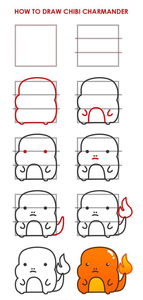 step by step cool things to draw