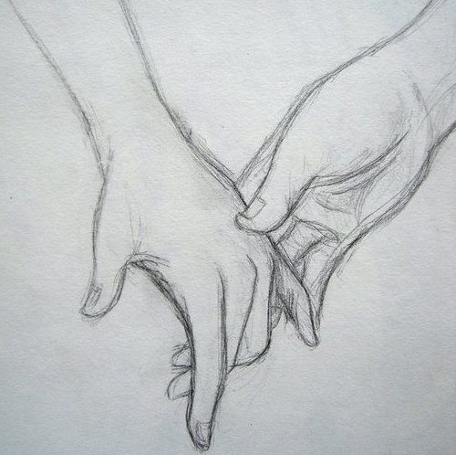 hand love pencil sketch drawing easy