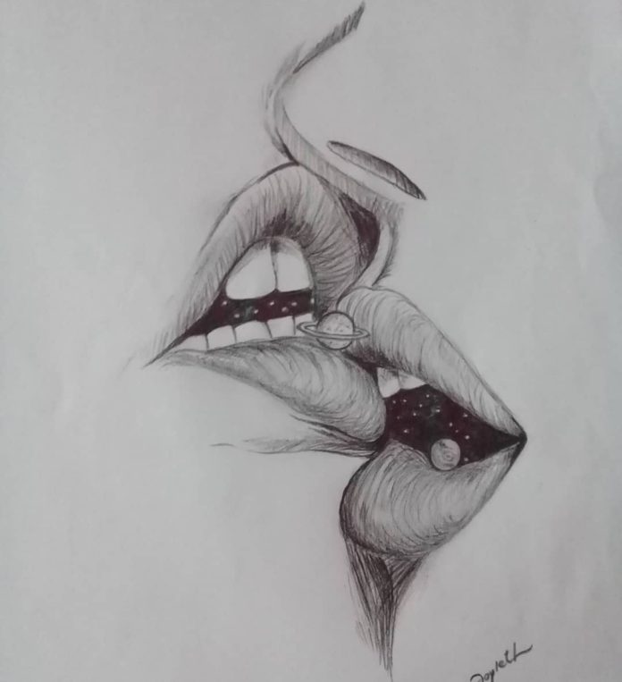 Pencil Sketch of Art of Love