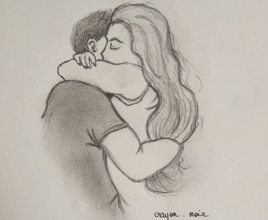 cute easy love pencil sketch drawing pictures