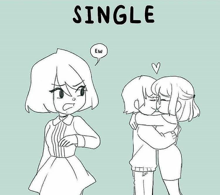 Single Envy Couple Sketches Drawing