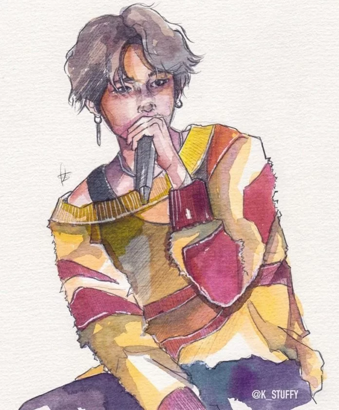 BTS Drawing Ideas Easy Fanart 2020 (2) BTS Drawing Ideas Easy Fanart 2020