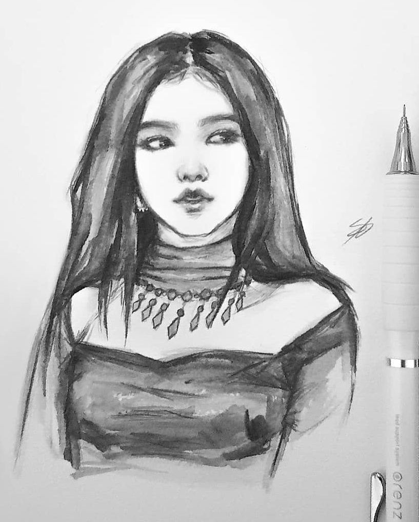 Kpop Drawings : Kpop Drawings, Art Drawings Sketches Simple, Bts ...