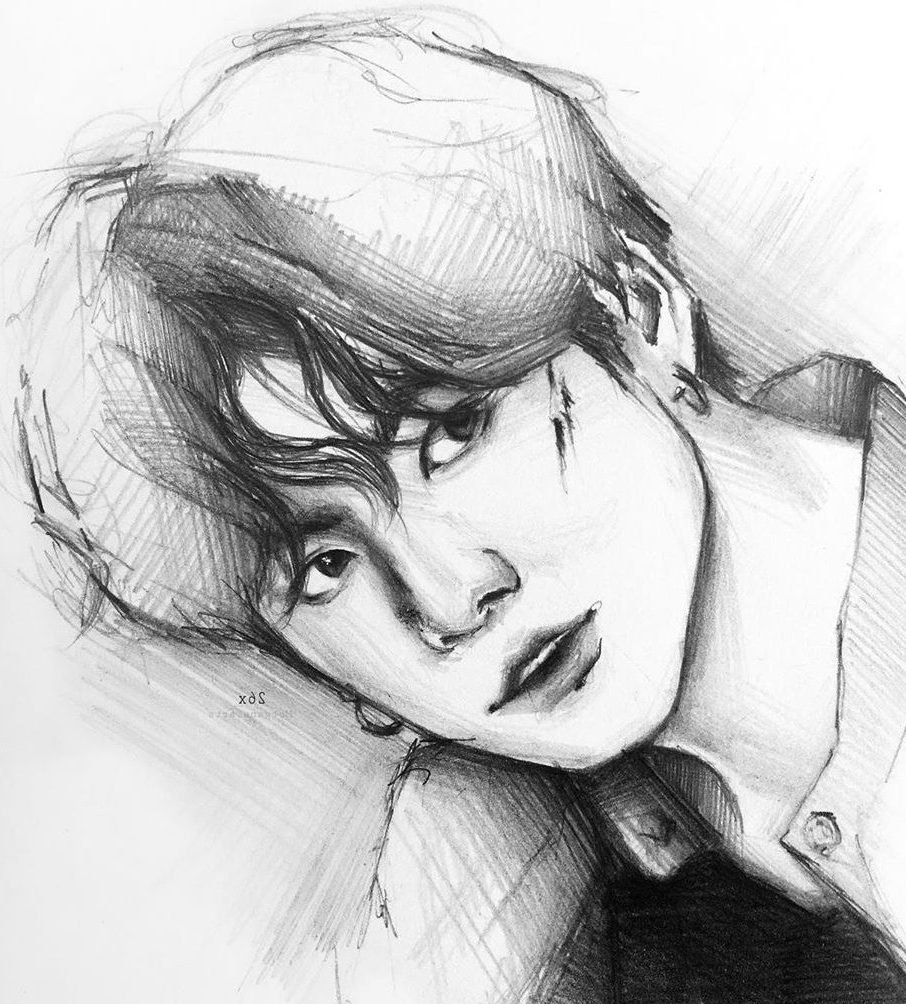 kpop fan art drawing