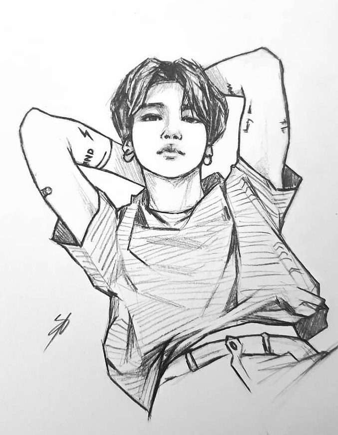 Bts Taehyung Easy Drawing - caizla