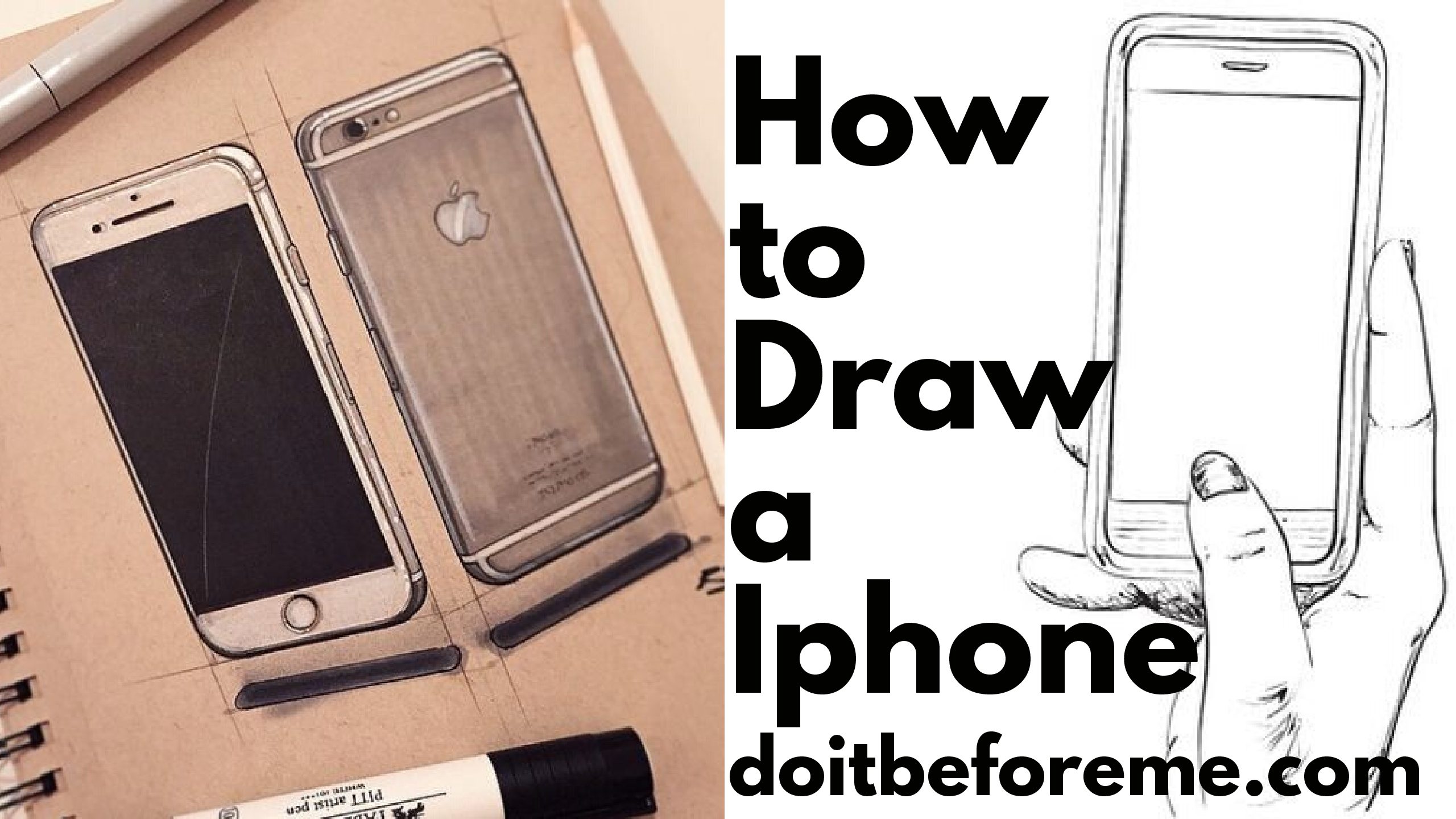 5 Easy Iphone Drawing Sketches How to Draw a Iphone Do It Before Me