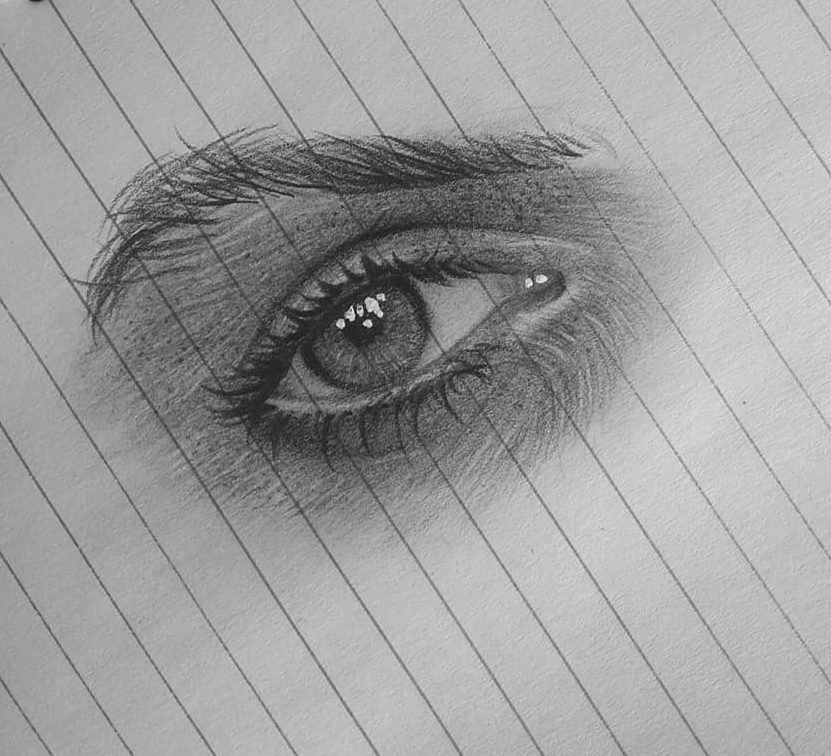 realistic eye drawing