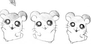 20 Cute and Easy Cartoon Hamster Drawing Ideas - Chibi and Kawaii