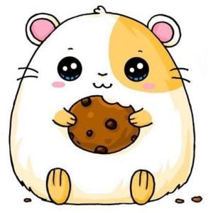 20 Cute and Easy Cartoon Hamster Drawing Ideas - Chibi and Kawaii