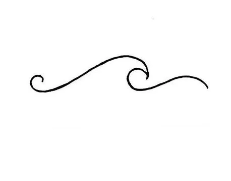 simple aesthetic waves drawing