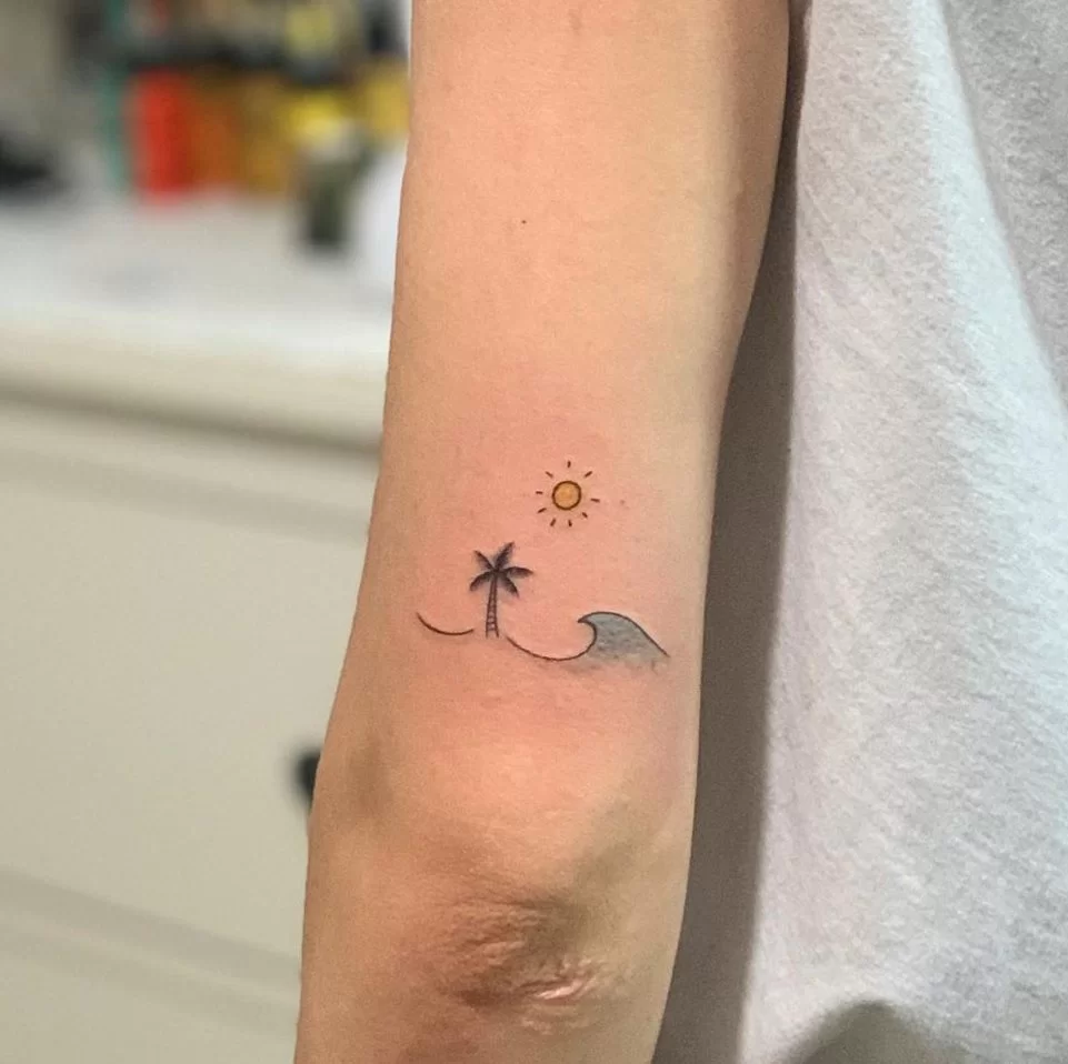 small tattoo on wrist