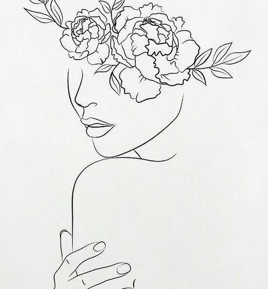 48+ One Line Drawing Flower Easy Background - Magic Walppaper