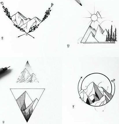 hiking tattoo symbols