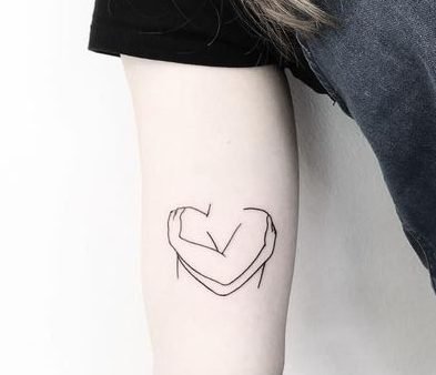 small tattoo love symbols simple