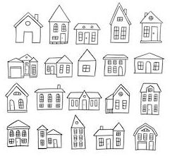 easy simple house sketch