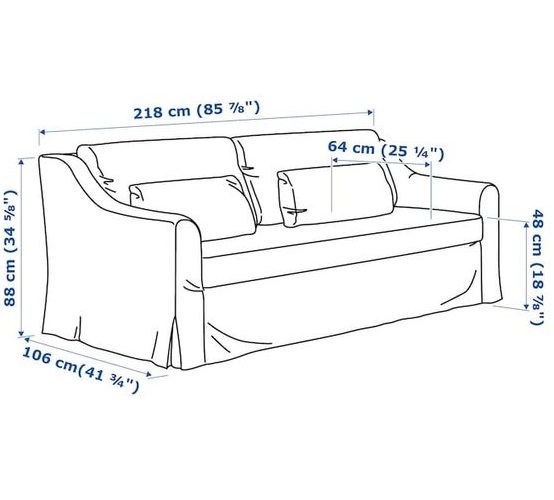 easy single couch drawing