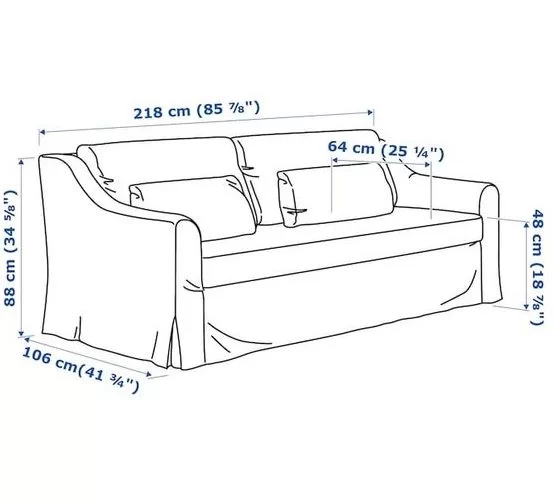 easy single couch drawing