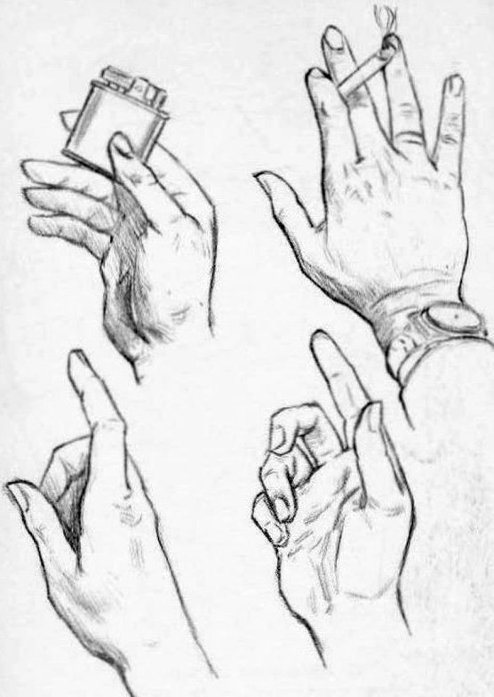 Simple Hands Sketch Drawing for Beginner