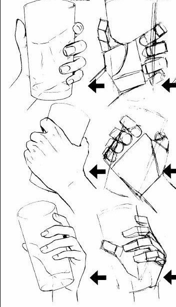 how to draw hands holding