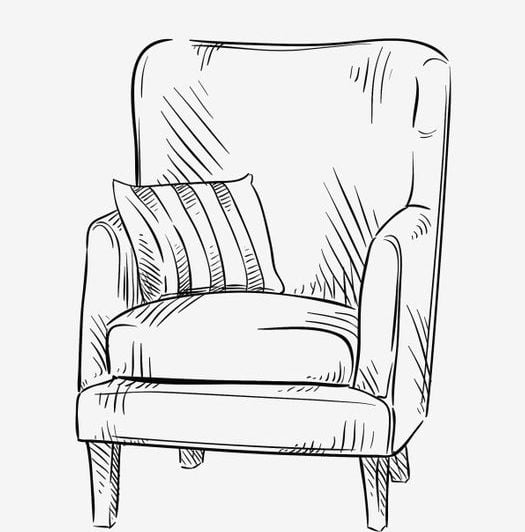 pencil sofa sketch