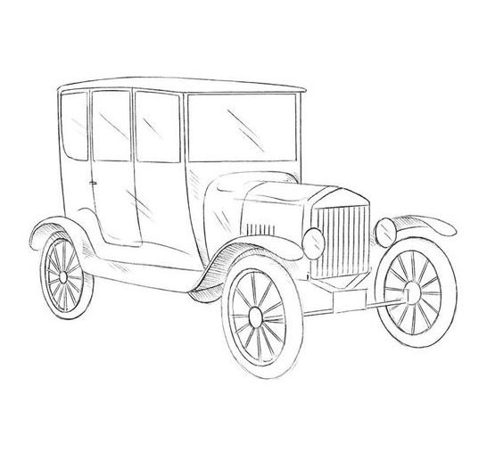 realistic pencil realistic car drawing