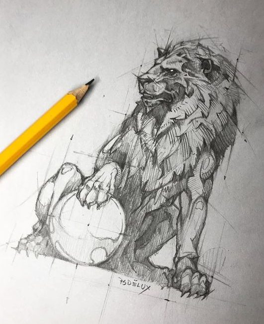 Featured image of post Realistic Lion Drawing Sketch 1500x844 how to draw a lion