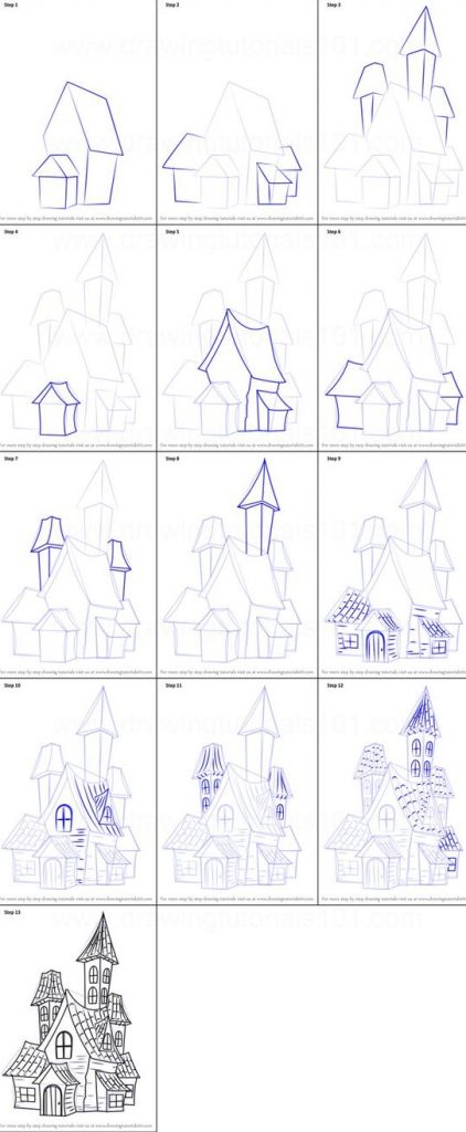 How to Draw a 3D House Step by Step with Pencil: A Beginner's Guide ...