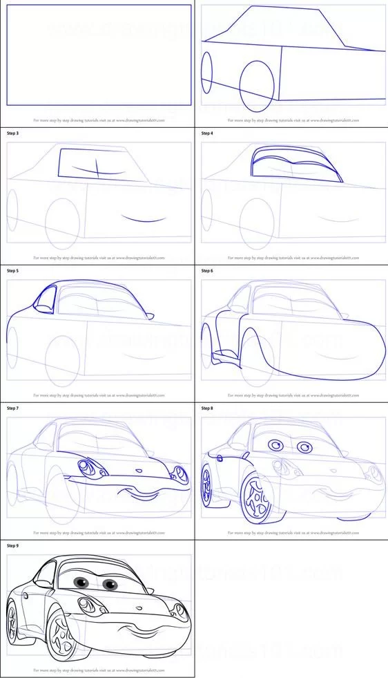 How To Draw A Car Step by Step - [13 Easy Phase] + [Video]  Easy hand  drawings, Cool easy drawings, Easy drawings sketches