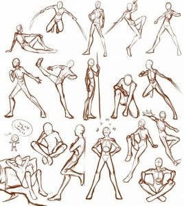 15 Cute Drawing Poses - Do It Before Me