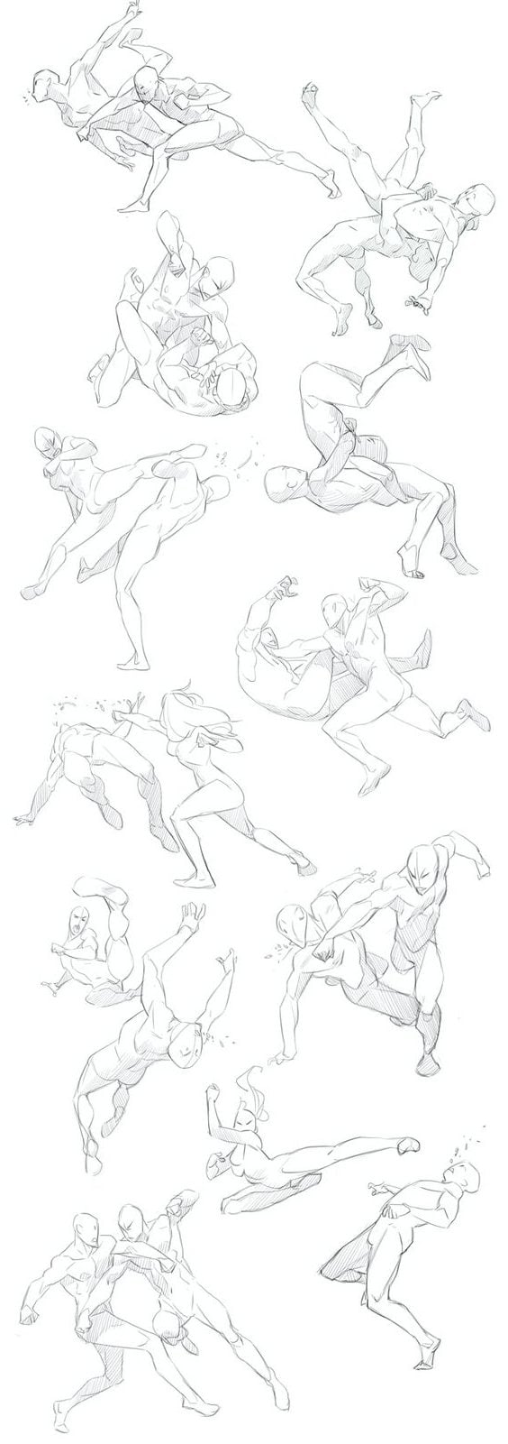 Fight poses