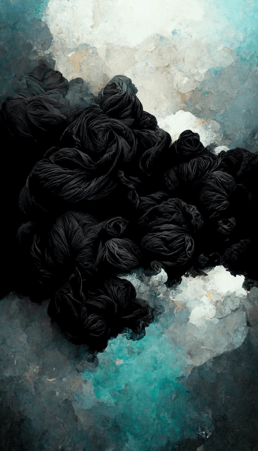 Black and blue aesthetic phone wallpaper