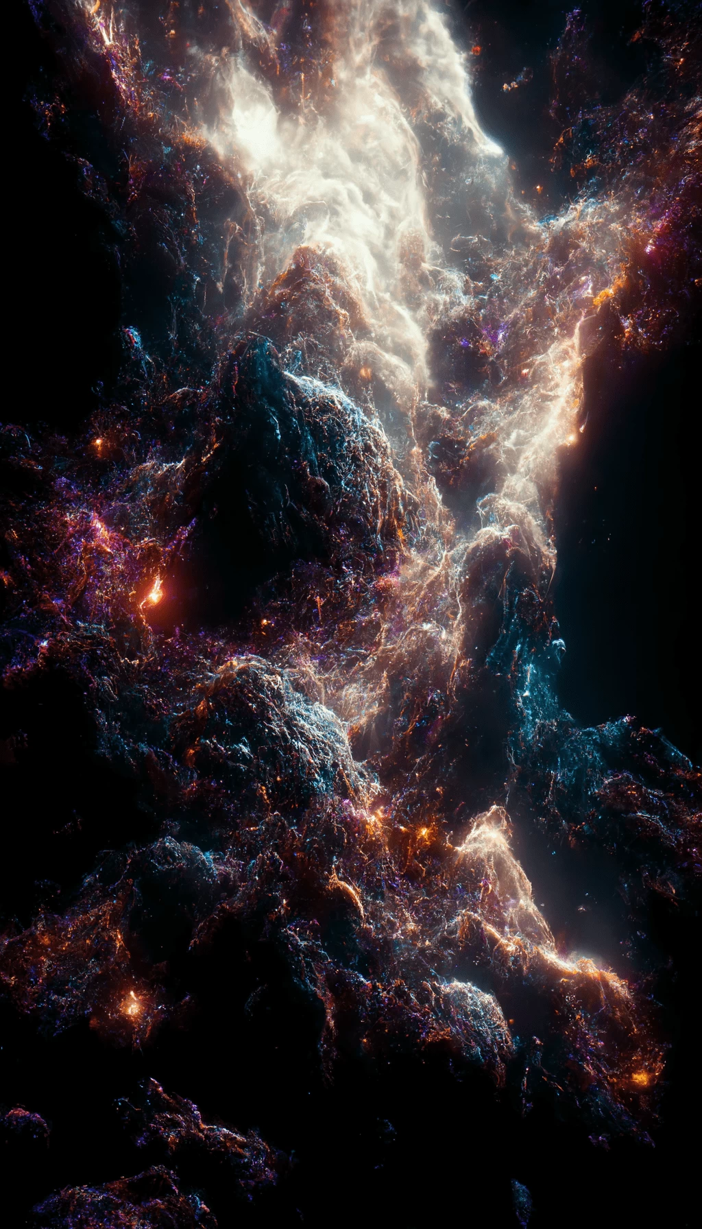 Dark space universe phone wallpaper