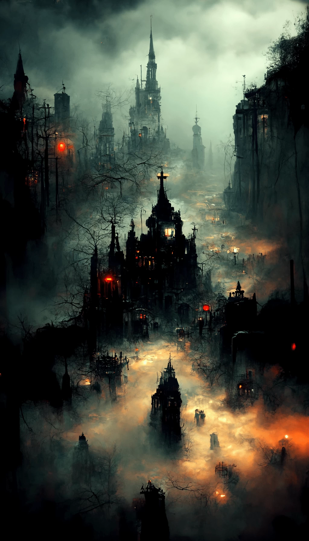 Dark night wallpaper for mobile phone