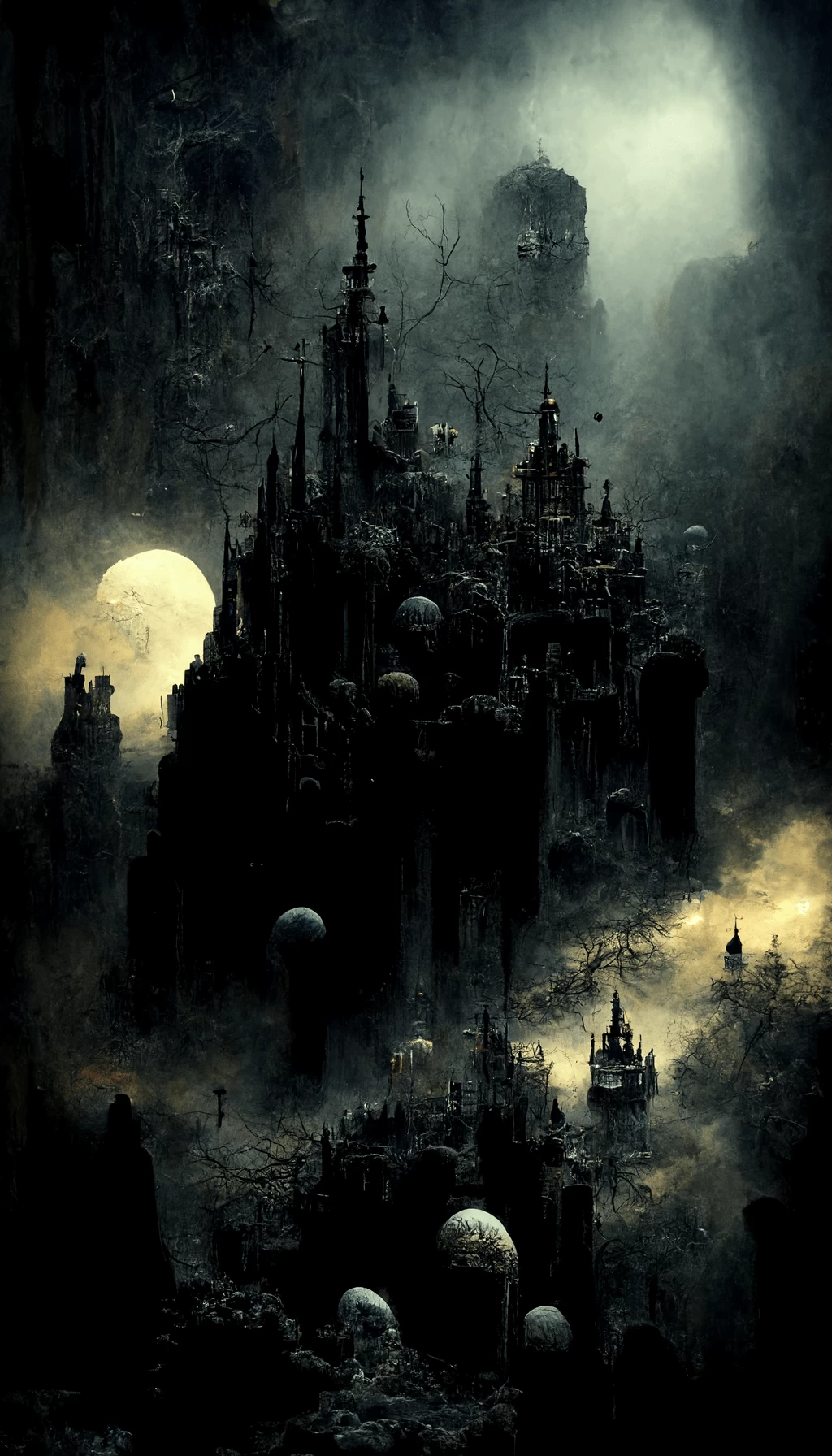 Black mobile wallpaper with dark theme