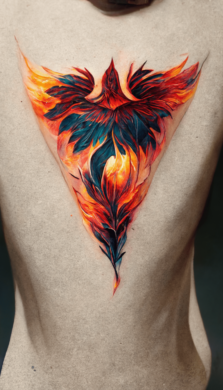 Captivating Phoenix Tattoo Designs 2024 Edition   Feminine Phoenix Tattoo 768x1344 