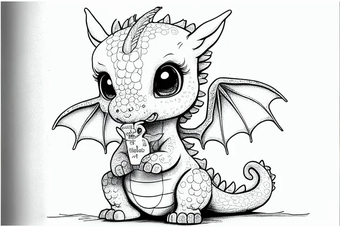 20 Cutest Baby Dragon Coloring Pages for Kids - Free & 2023