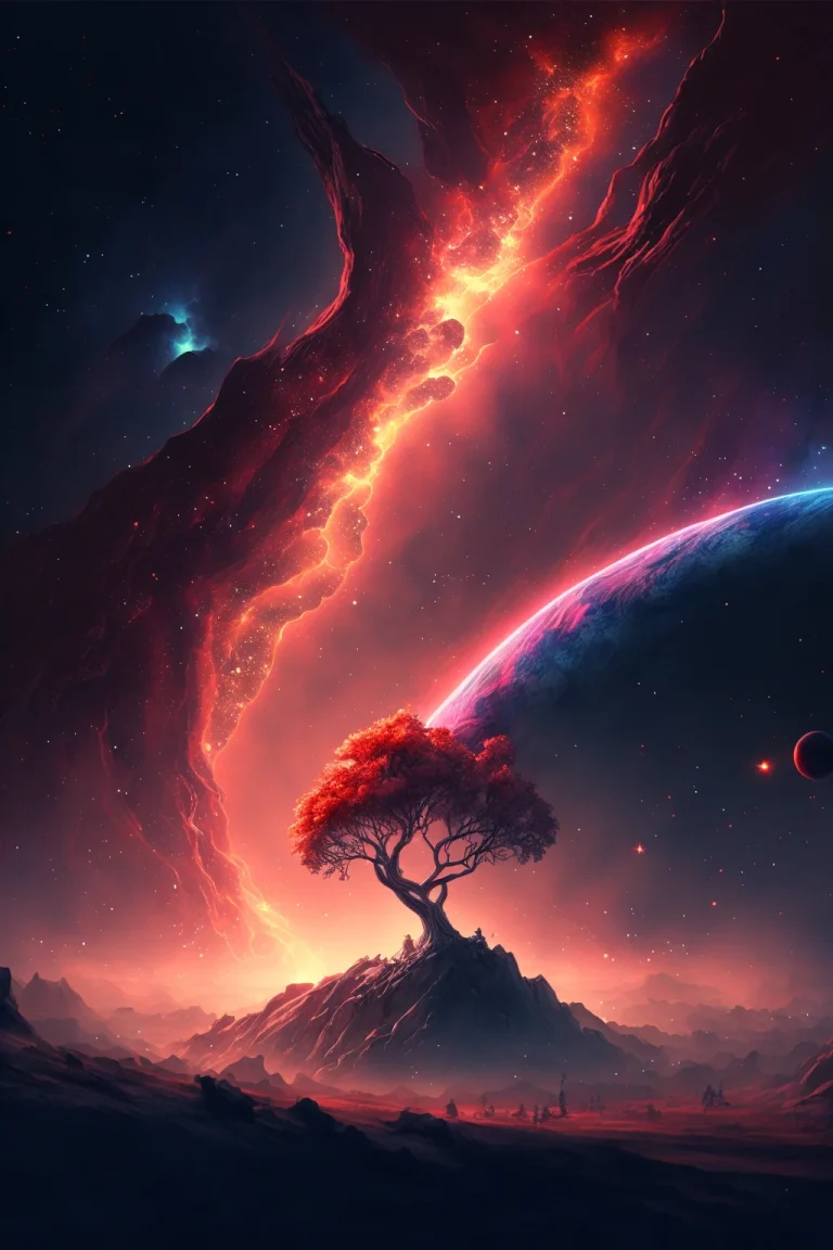 Space and galaxy phone wallpaper