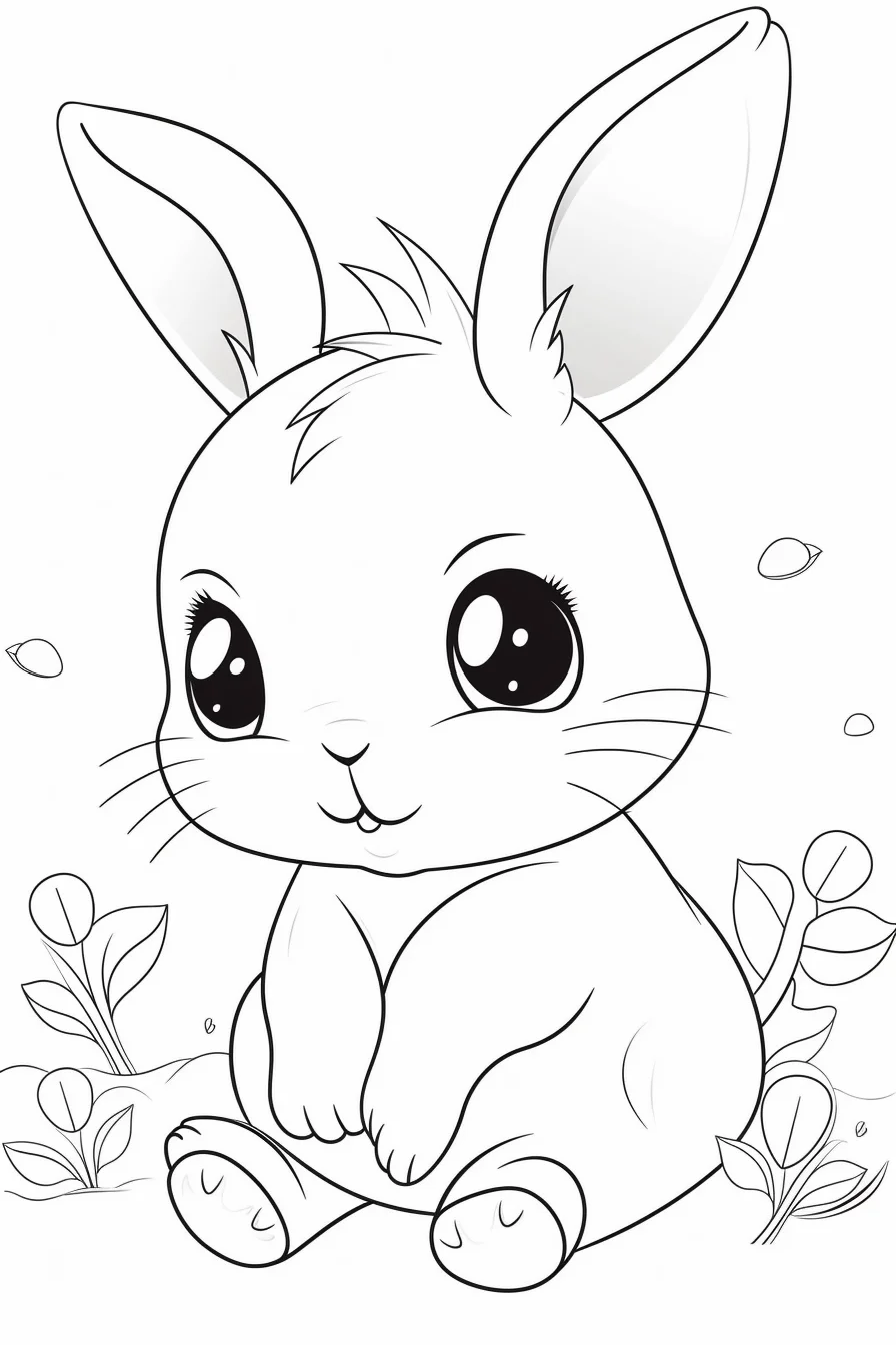 Baby bunny bunny coloring pages