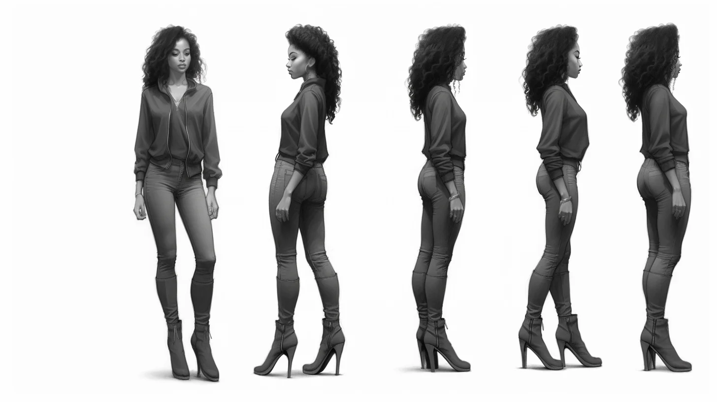 Black Woman Art Reference Poses