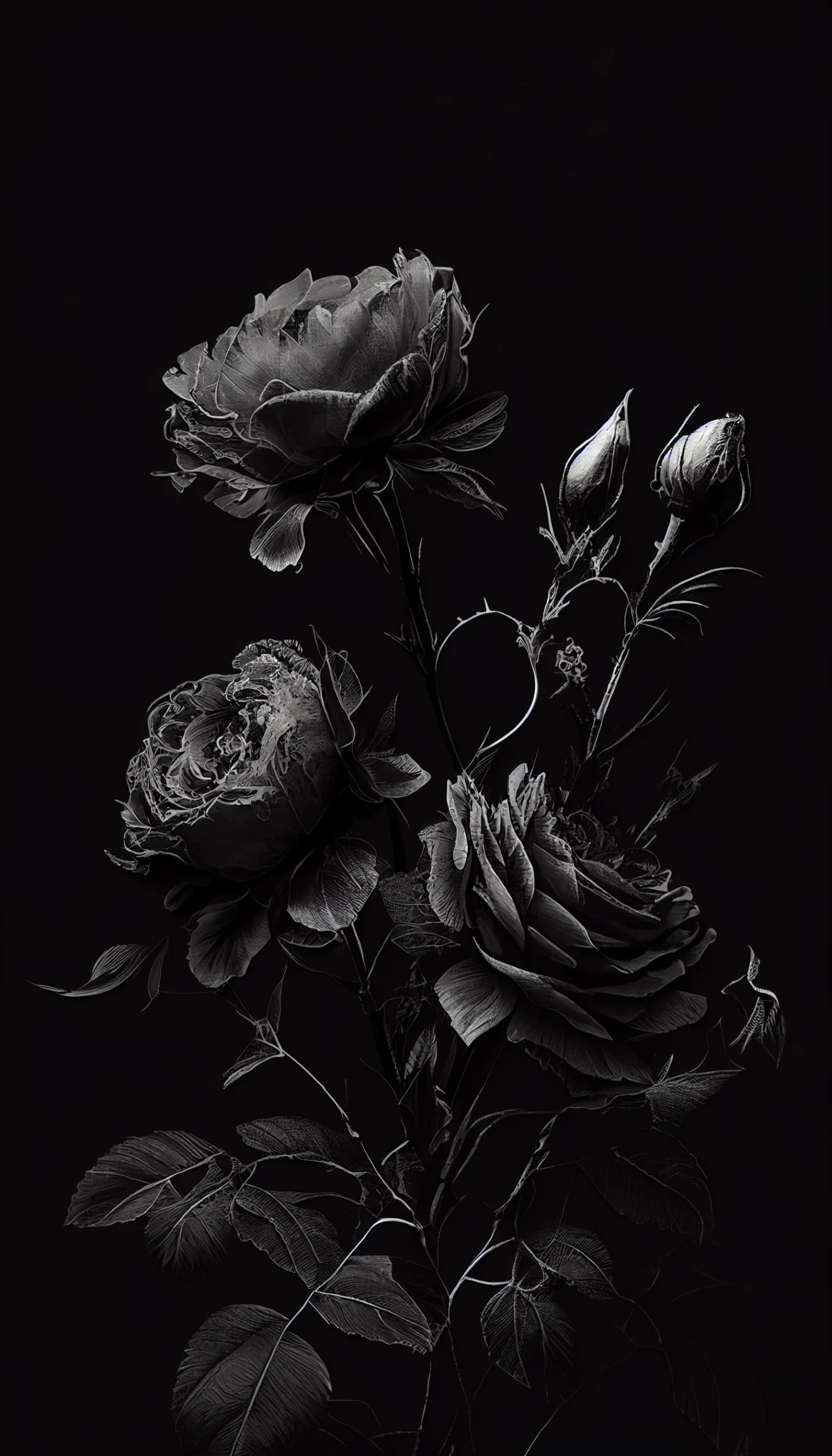 Black rose wallpaper iphone