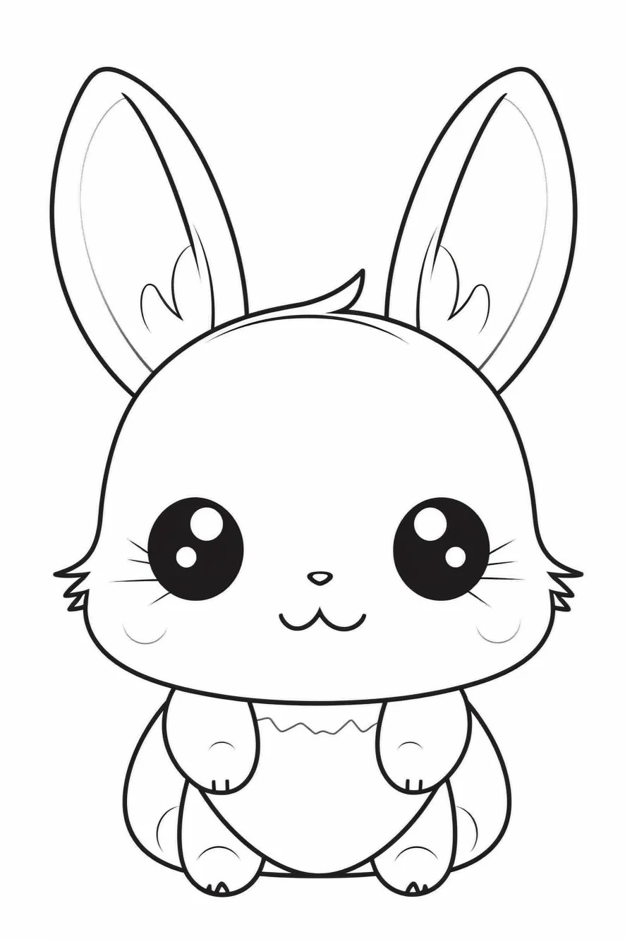 Printable Baby Bunny Coloring Pages