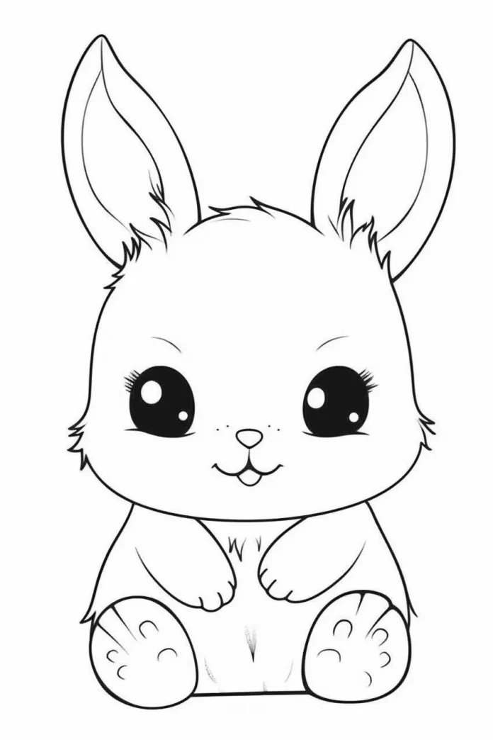 Bunny coloring pages free