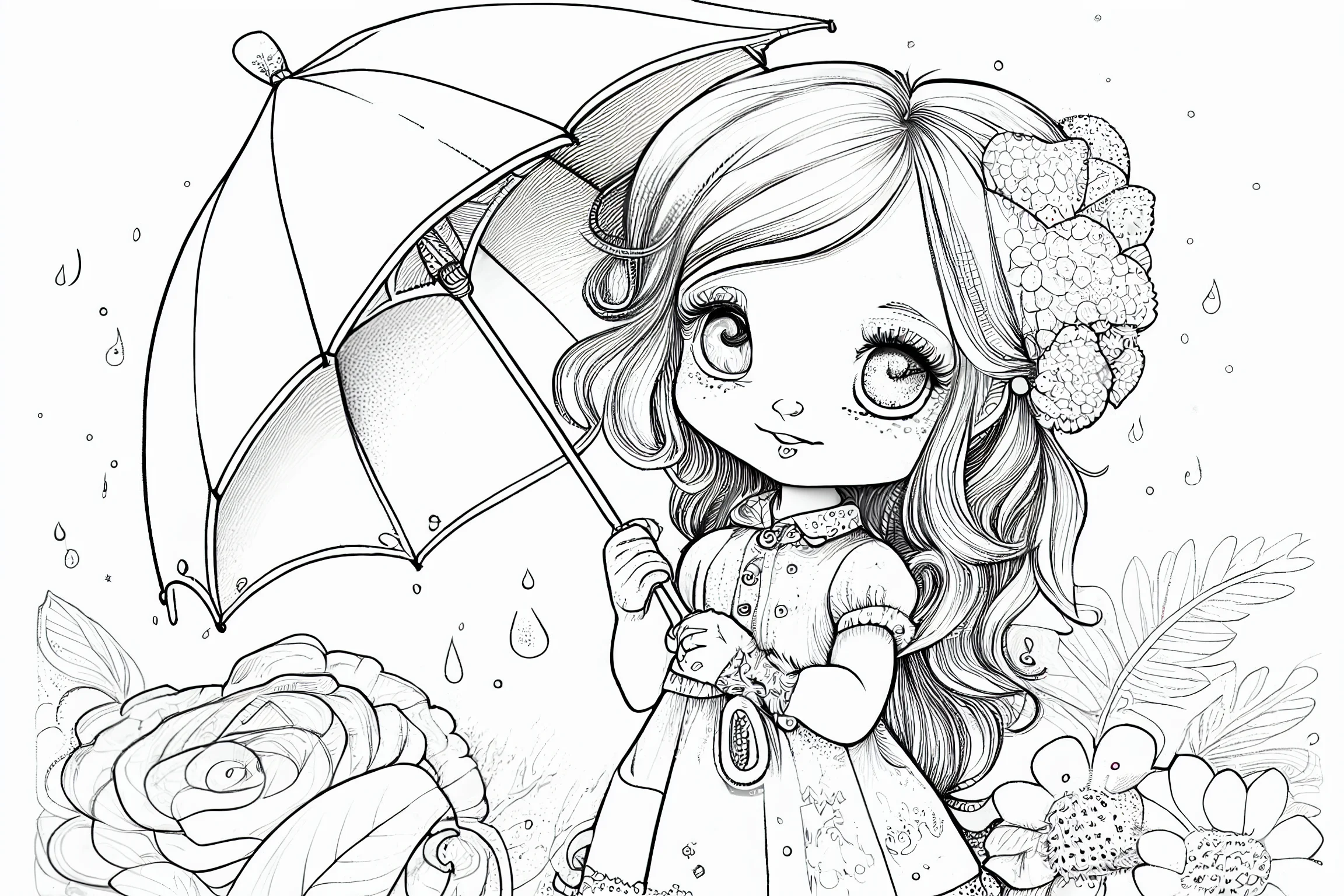 big girl coloring pages to print