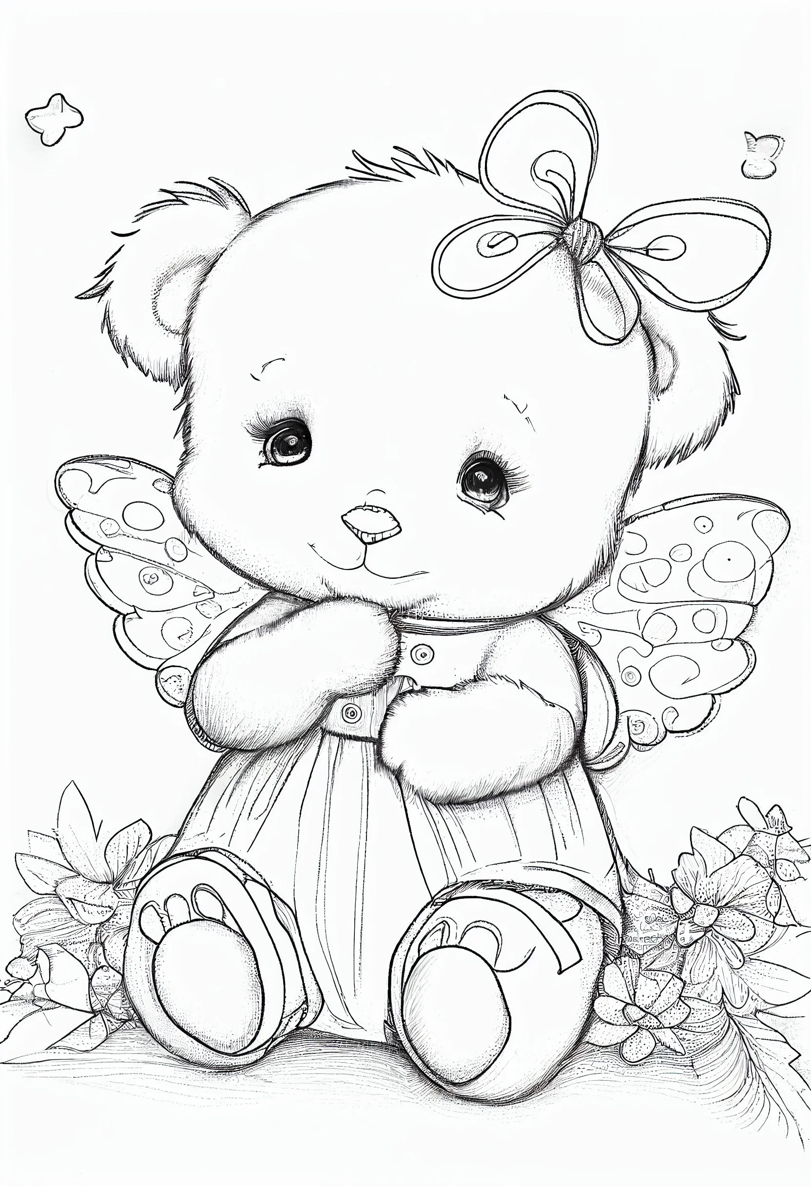 Cute baby bear coloring pages